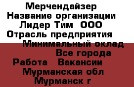 Мерчендайзер › Название организации ­ Лидер Тим, ООО › Отрасль предприятия ­ BTL › Минимальный оклад ­ 17 000 - Все города Работа » Вакансии   . Мурманская обл.,Мурманск г.